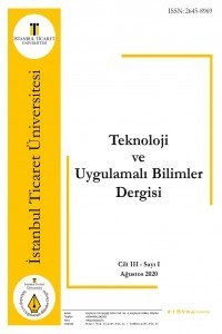 İstanbul Ticaret Üniversitesi Teknoloji ve Uygulamalı Bilimler Dergisi